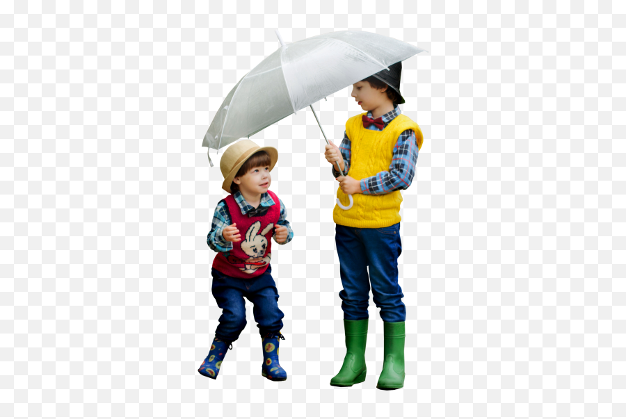 Chicos Bajo El Paraguas Stock De Foto Gratis - Public Domain Children In Rain Png,Icon Bajo Boots