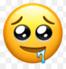 Emoji Emojiedit Drool 327757044035211 By Theseoneshere - Iphone Shy Emoji png