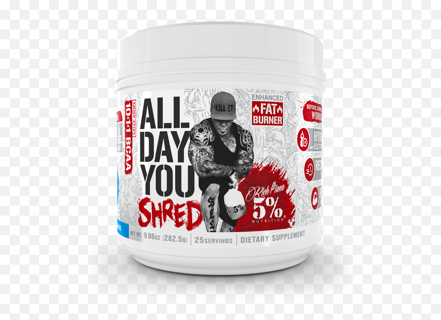 Rich Piana 5 Nutrition Hardcore Bodybuilding Supplements - All Day You May Png,Rich Nutrients Icon