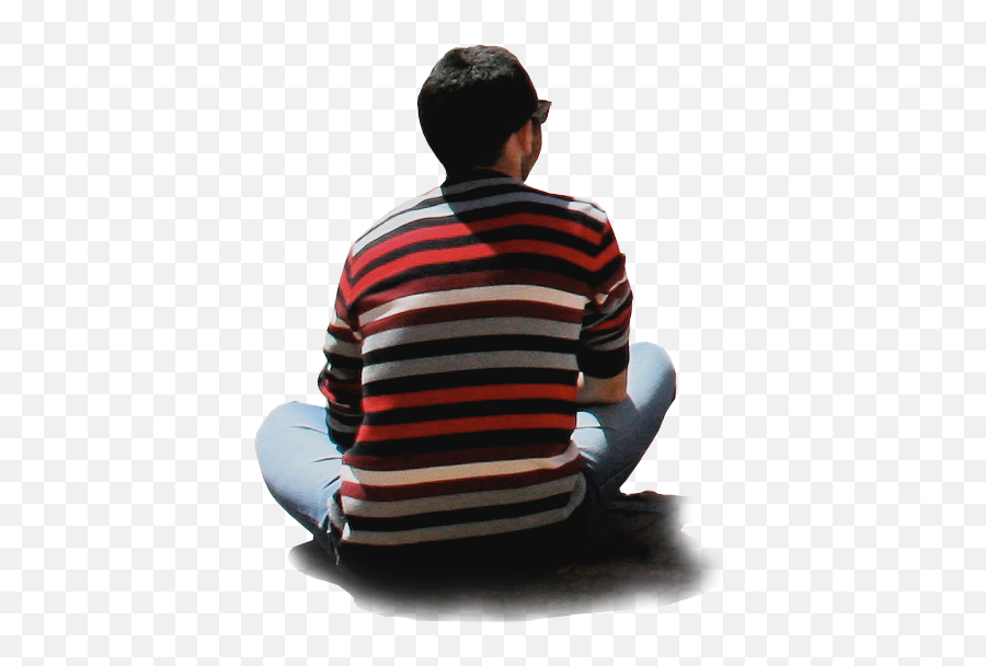 Person Sitting Back Png 5 Image - Sitting Ground People Png,Person Sitting Back Png