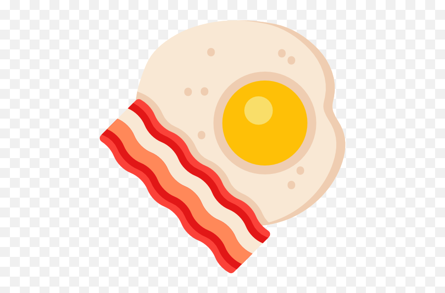 Egg And Bacon - Free Food Icons Bacon And Eggs Icon Png,Bacon Transparent Background