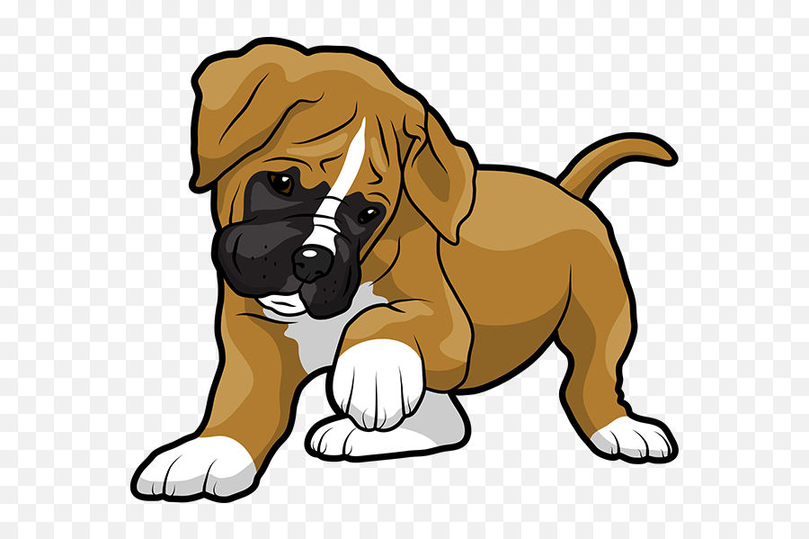 Boxer Emoji Stickers Messages Sticker - Boxer Dog Clip Art Png,Boxer Png