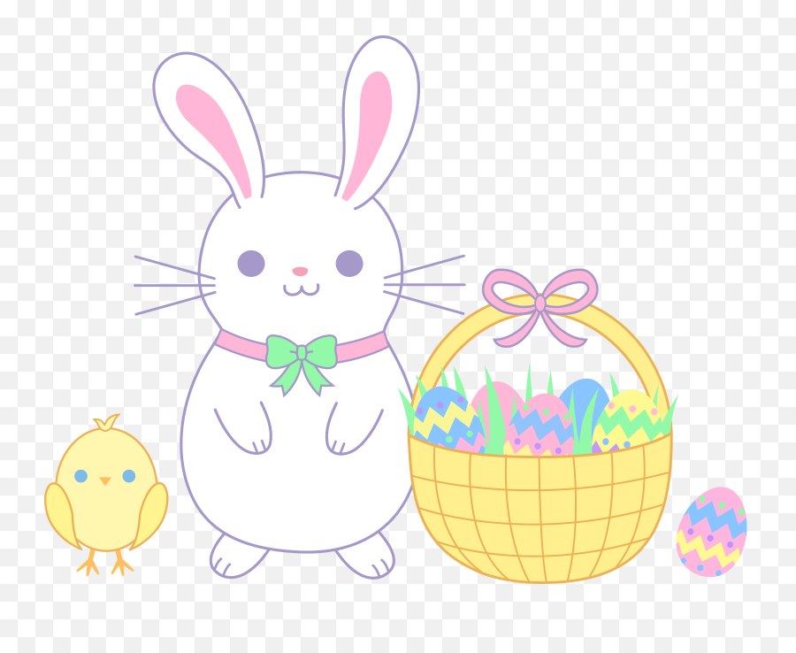 14 Easter Basket Bunny Clipart Png Free Clip Art Stock