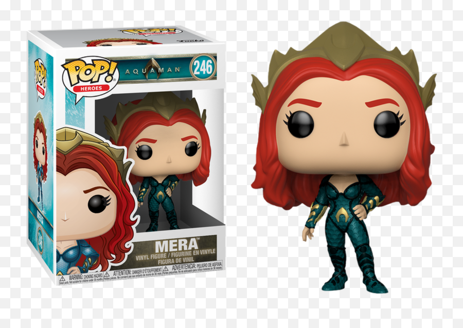 Aquaman 2018 - Mera Pop Vinyl Figure Pop Heroes Png,Aquaman Transparent