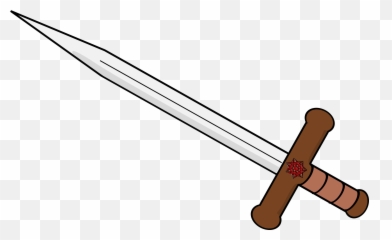 Sword Clipart Png 5 Image - Double Edged Sword Clipart,Sword Transparent Background