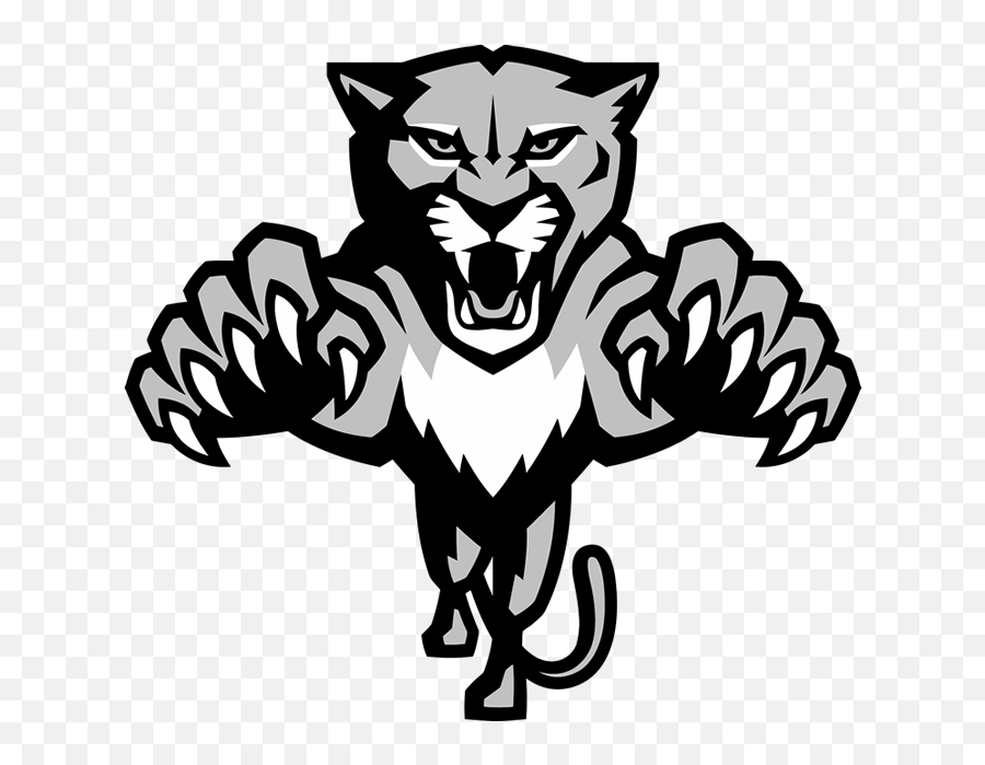 Download Florida Panthers Logo Black And White - Full Size Panther Logo Png,Panthers Logo Png