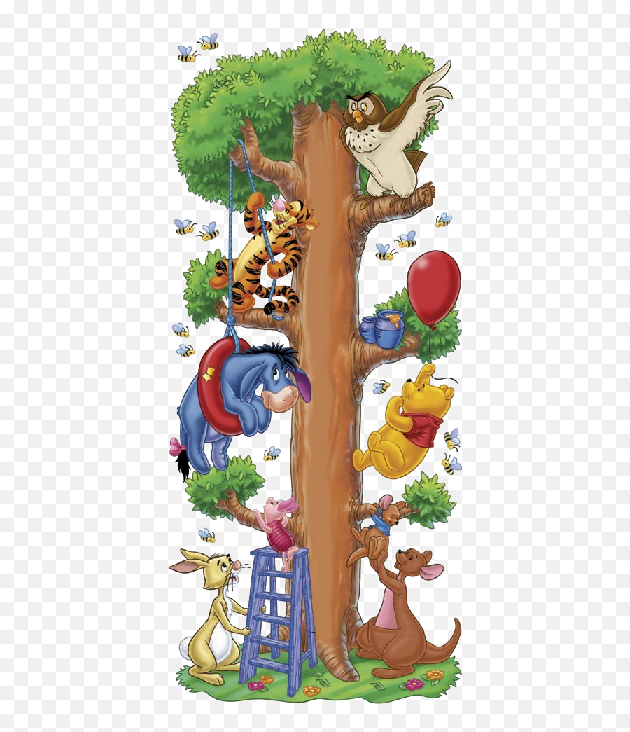 Download Tree Kanga Winniethepooh Cartoon Eeyore Free Photo - Winnie The Pooh And Friends Tree Png,Winnie The Pooh Transparent Background