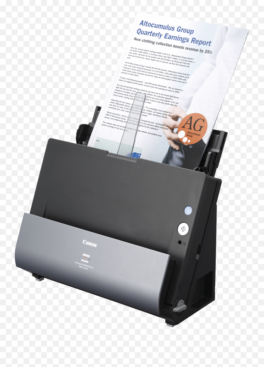 High Speed Document Scanner - Escaner Canon Dr C225 Png,Scanner Png