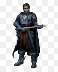 Download Hd M Half Orc Paladin Plate Sword Boots Cape Midlvl - Pathfinder Half Orc Wizard Png,Paladin Png