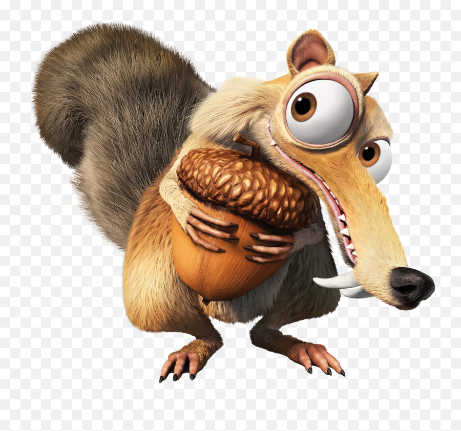 Age Scrat Transparent Ice Sid Scratte - Scrat From Ice Age Png,Squirrel Transparent Background
