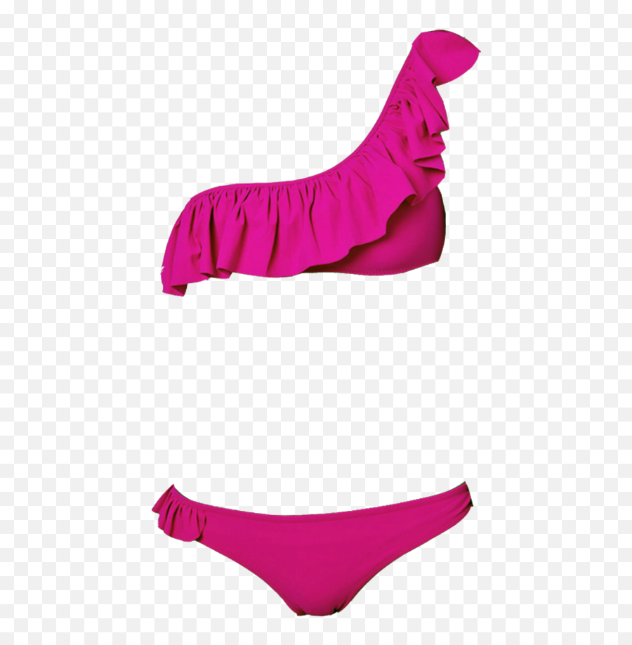 Download Naomi One Shoulder Pink Bikini - Bikini Pink Png,Naomi Png