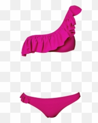 Download Naomi One Shoulder Pink Bikini - Bikini Pink Png,Naomi Png