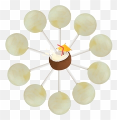 Pina Colada Cream Swirl Lollipop U2013 Original Gourmet - Original Gourmet Swirl Lollipops Png,Pina Colada Png