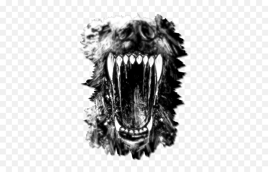 Blend Wolf Logo Werewolf Teeth - Monsters Come Out At Night Png,Werewolf Logo