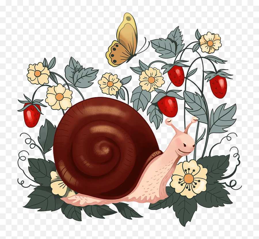 Snail And Strawberry Clipart Free Download Transparent Png - Snail,Snail Png