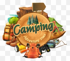 Download Hd Cabins Near Chicago - Camping Adventure Time Png,Camping Png