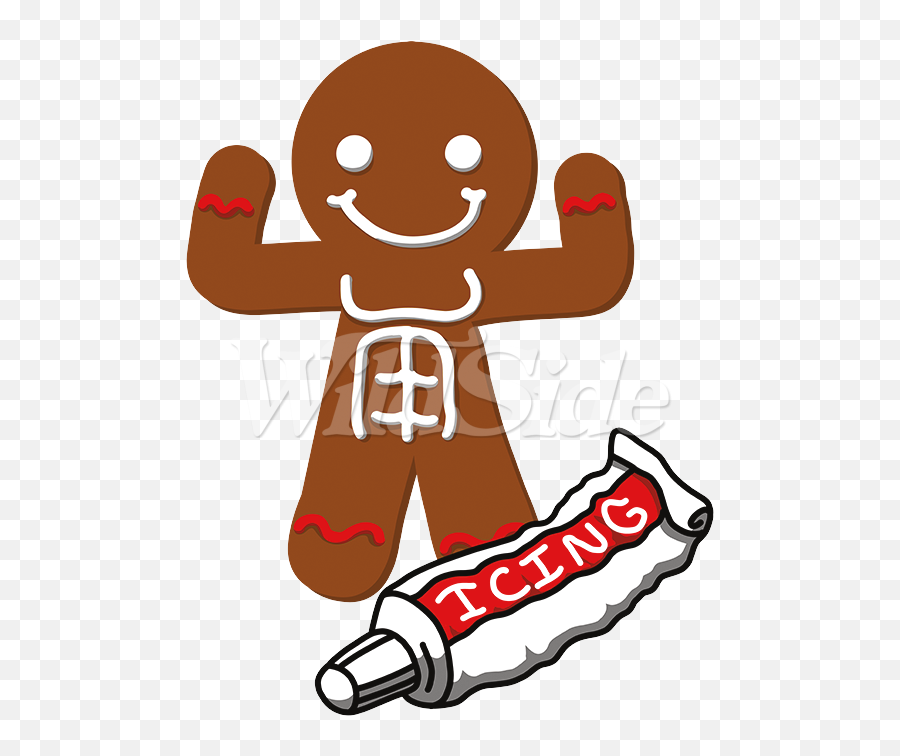 Gingerbread Man Icing Abbs - Clip Art Png,Gingerbread Man Png