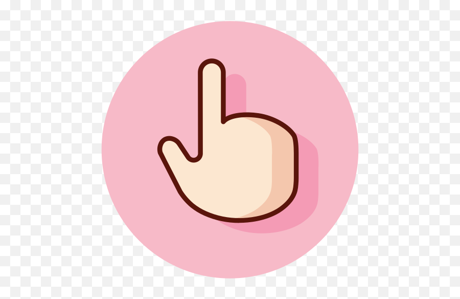 Pink Pointing Up Free Icon Of Gesture - Pointing Finger Pink Png,Hand Pointing Png