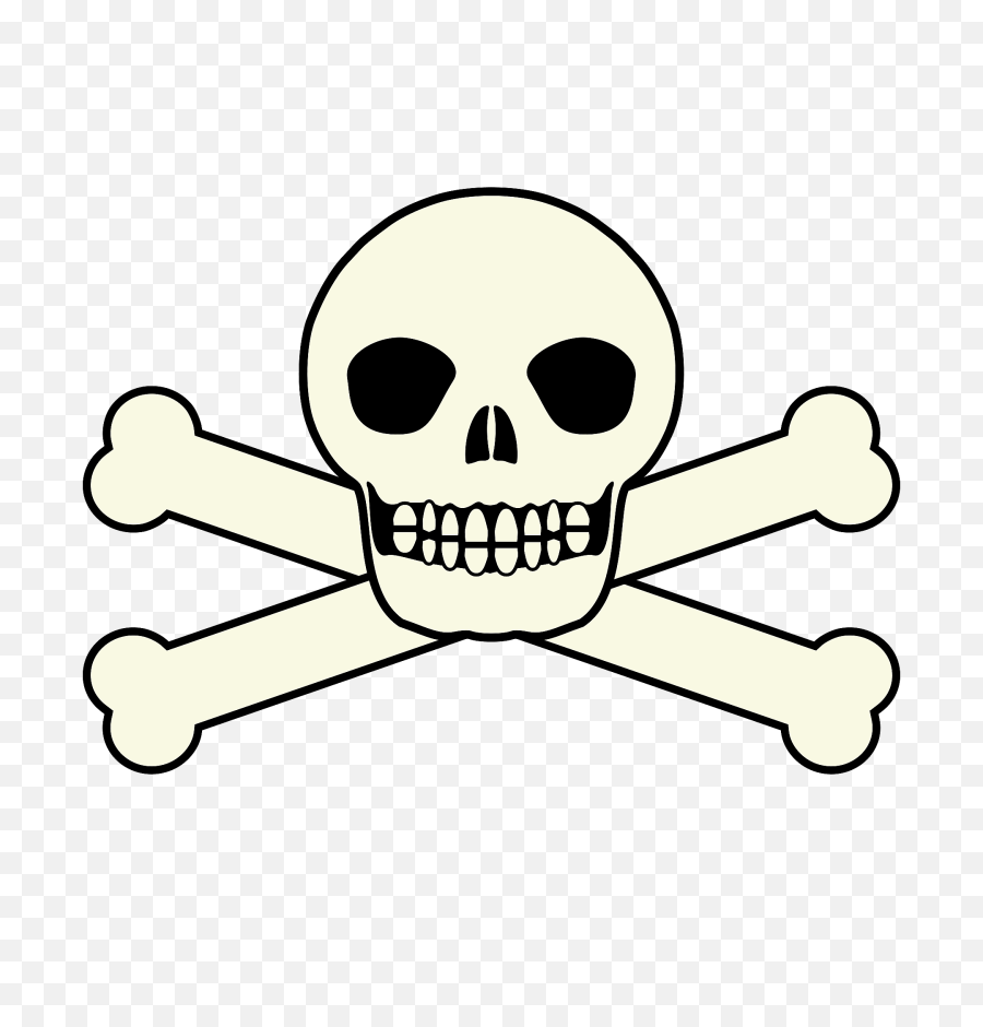 Skull And Crossbones Clipart Free Download Transparent Png - Caveira Da Bandeira De Piratas,Crossbones Png