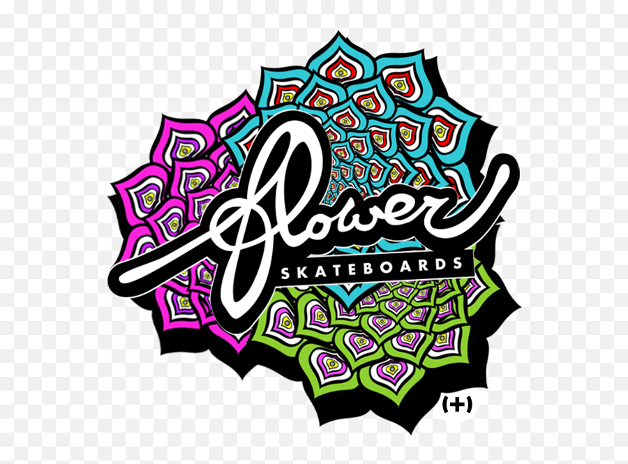 Flower Logo Skate Deck 85 Sold By Skateboards - Clip Art Png,Flower Logo