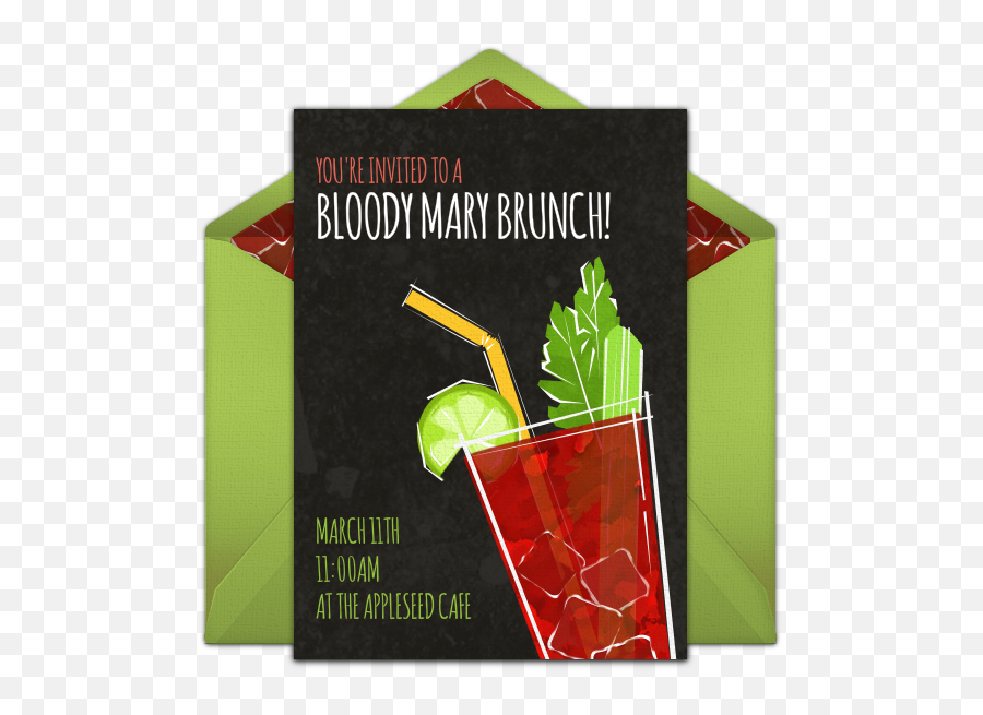 Pin - Bloody Brunch Party Invitations Png,Bloody Mary Png