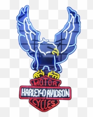 Motorcycle Neon Signs - Harley Davidson 354x581 Dawidson Logo png