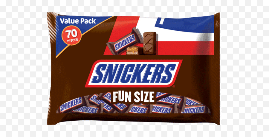 Snickers Fun Size Chocolate Candy Bars - Snickers Png,Candy Bar Png