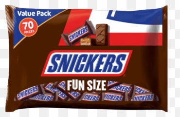 Snickers Fun Size Chocolate Candy Bars - png