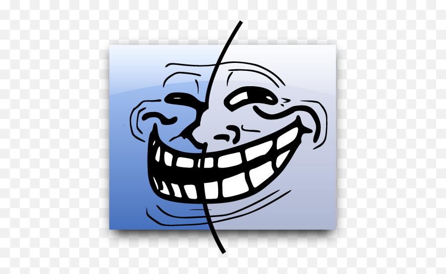 Troll Finder By Getterdragon - Finder Troll Face 512x512 Funny Face Black And White Png,Troll Face Png