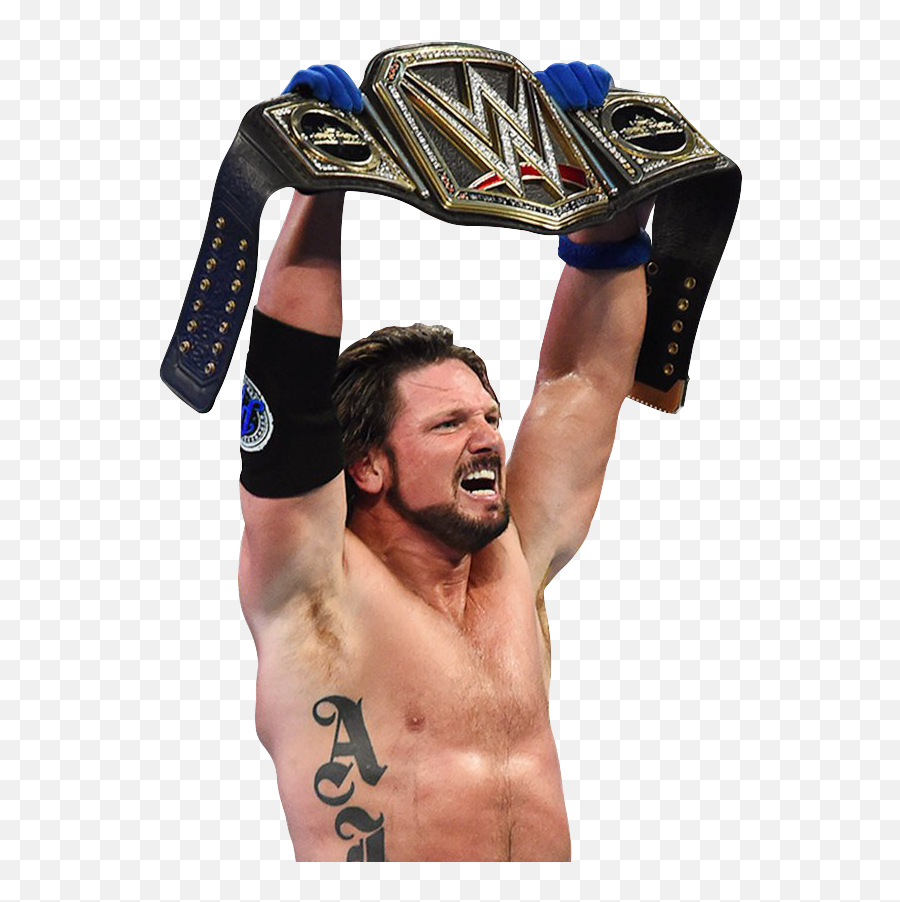 Download Hd Aj Styles Wwe Champion Png - Wwe Aj Styles New,Aj Styles Png