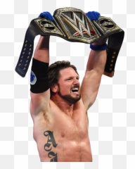 Download Hd Aj Styles Wwe Champion Png - Wwe Aj Styles New,Aj Styles Png