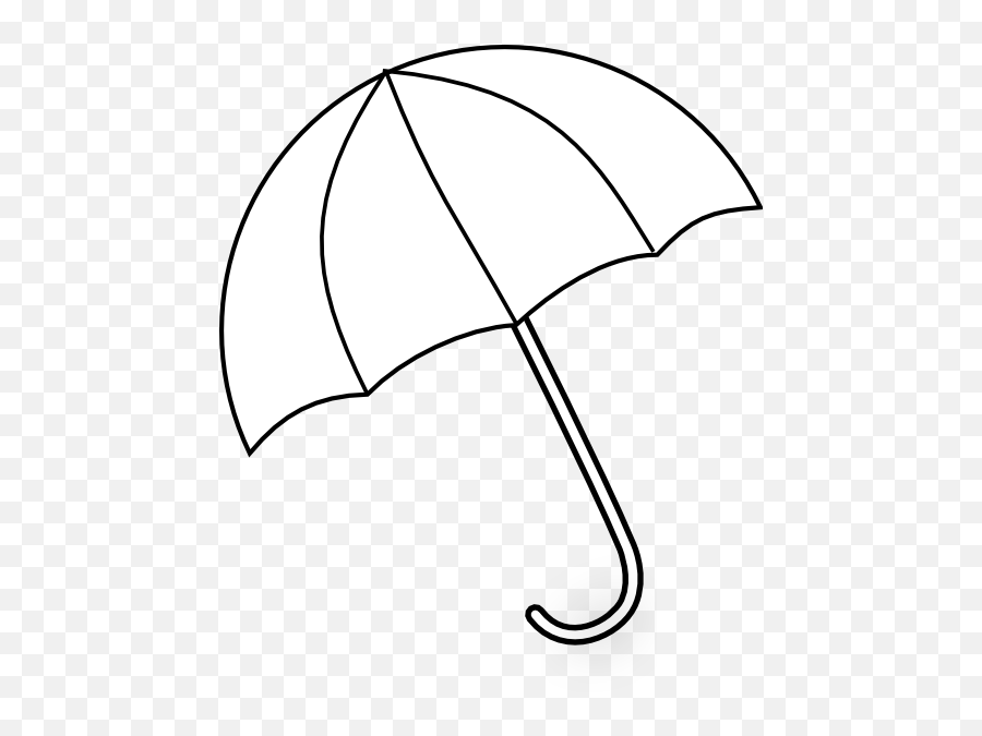 Umbrella Black And White Photos Of Outline Clip Art - Umbrella White Outline Png,Umbrella Clipart Png