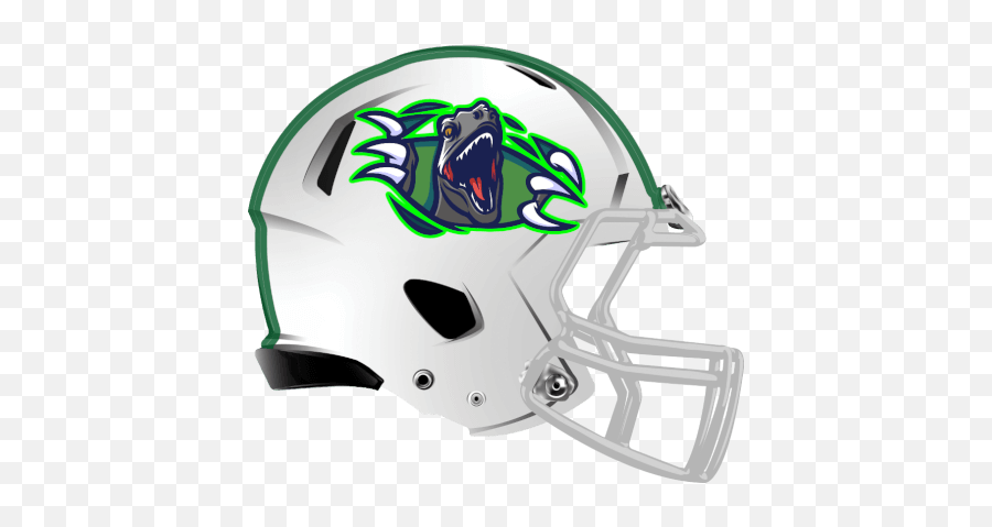 Dinosaur Fantasy Football Logo Helmet - Modern Football Helmet Clipart Png,Dinosaur Logo