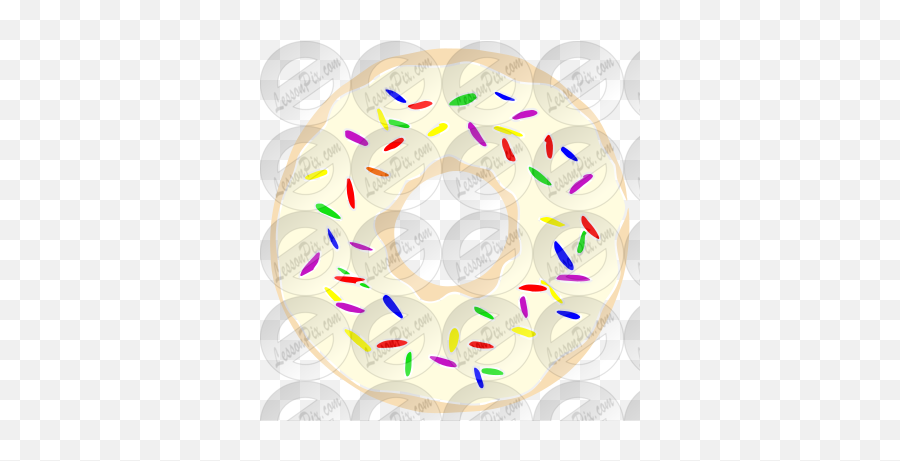 Donut Stencil For Classroom Therapy Use - Great Donut Clipart Event Png,Donut Clipart Png