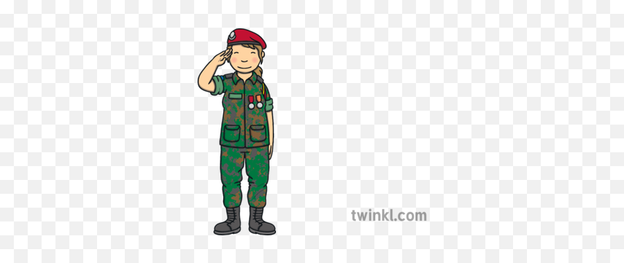 Female French Soldier Army Armed Forces Salute Ks1 Png