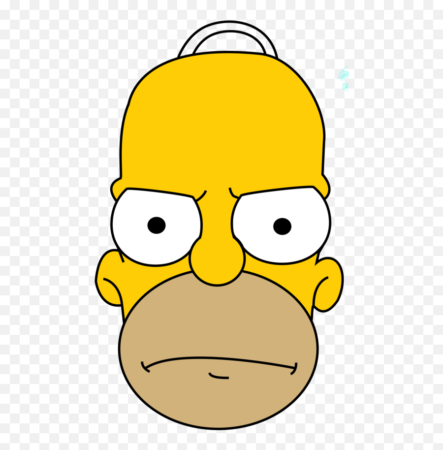 Download Homer Simpson Face Render Png - Homer Simpson Face Drawing,Homer Png