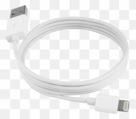 Iphone Lightning Charger - Iphone 5 Usb Cable Full Size Transparent Iphone Cable Png,Cable Png