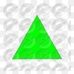 Green Triangle Picture For Classroom Therapy Use - Great Traffic Sign Png,Green Triangle Png