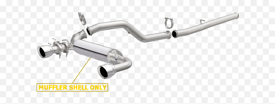 Magnaflow Catback Race Series Dual Exit Polished Stainless Exhaust - Ford Focus Rs 23l My16 Escapes Para Ford Focus 2017 Png,Magnaflow Logo