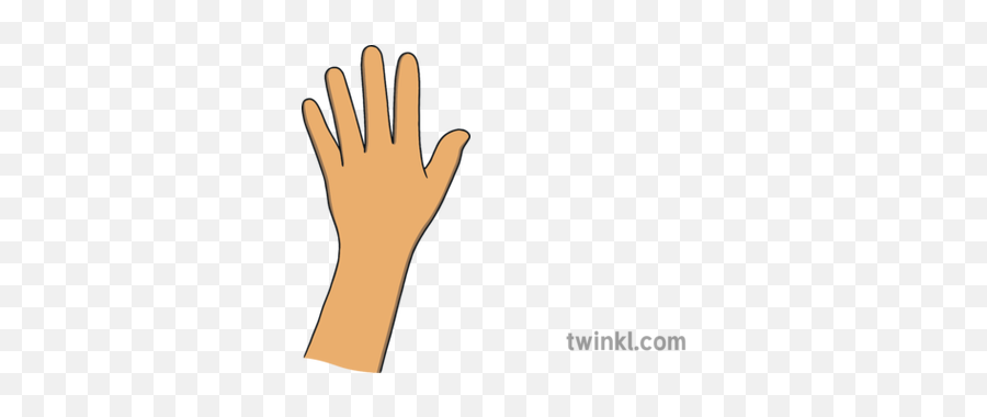 Blank Hand Outline Eyfs Illustration - Twinkl Waving Goodbye Png,Hand Outline Png
