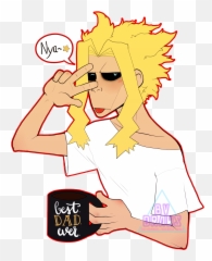 Father Clipart Tired Dad Transparent Free - All Might As Dad png