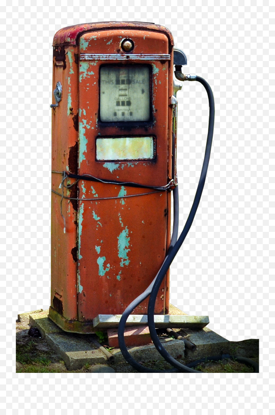 Gas Pump Old Rusty - Rusty Gas Pump Png,Gas Pump Png
