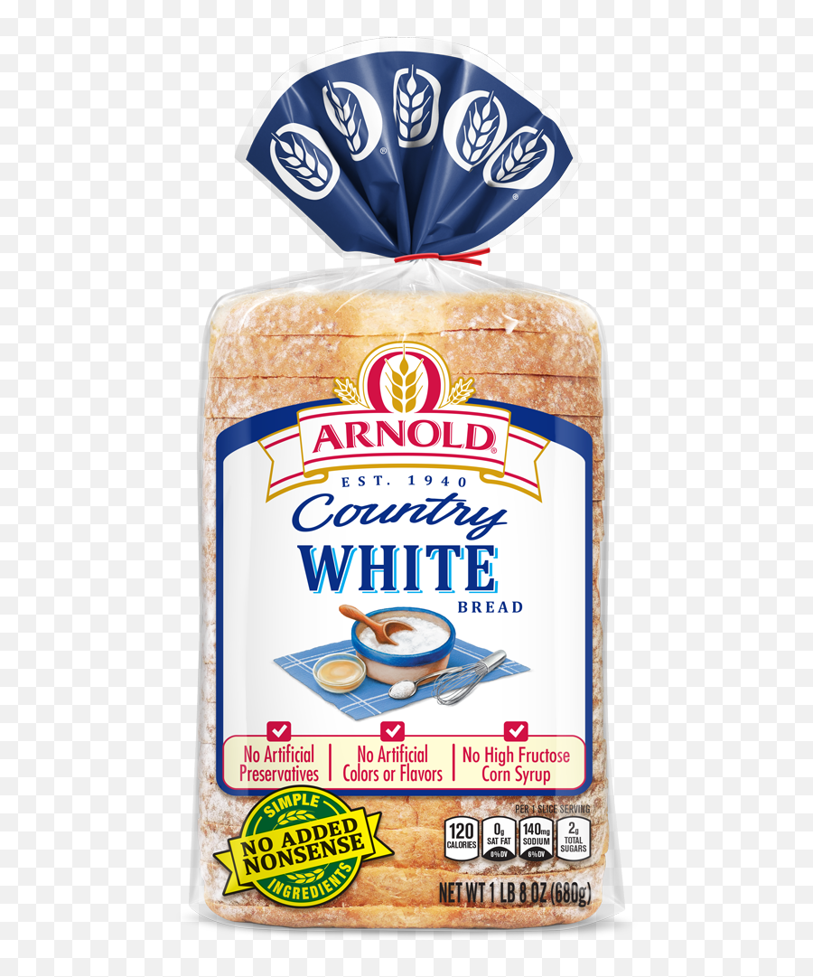 Arnold Premium Breads - Arnold Country White Bread Png,White Bread Png