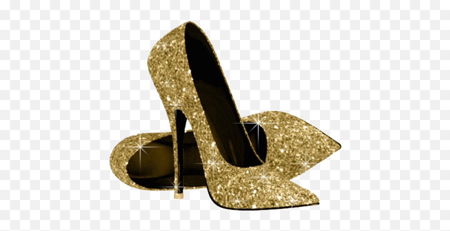 Download Free Gold Shoe Heels High - Gold Heels Png,Glitter Icon