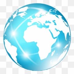 Download Hd Earth Globe Icon Vector - Green Glass png