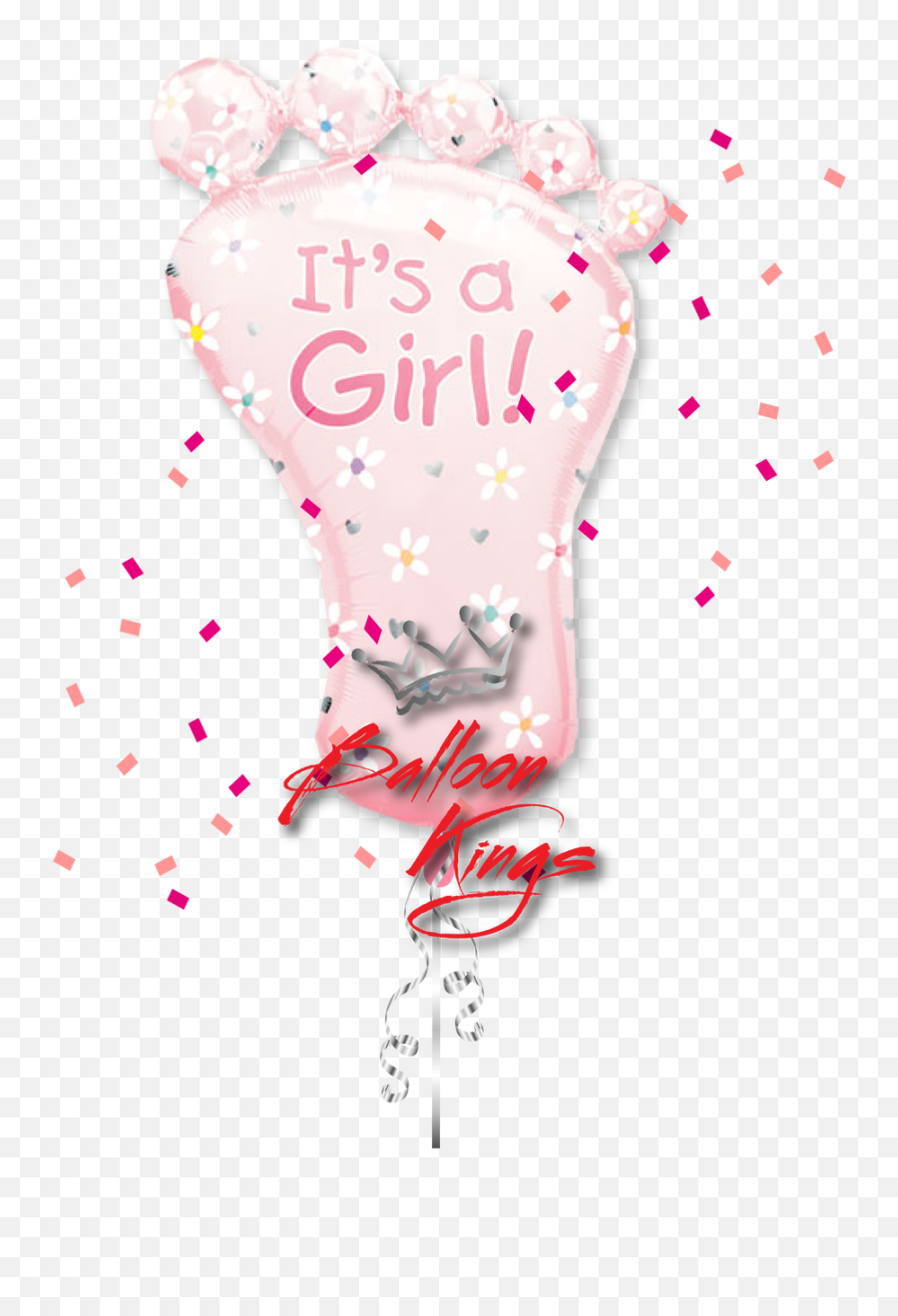 Foot Its A Girl Mini Shape Anagram - Its A Girl Png,It's A Girl Png