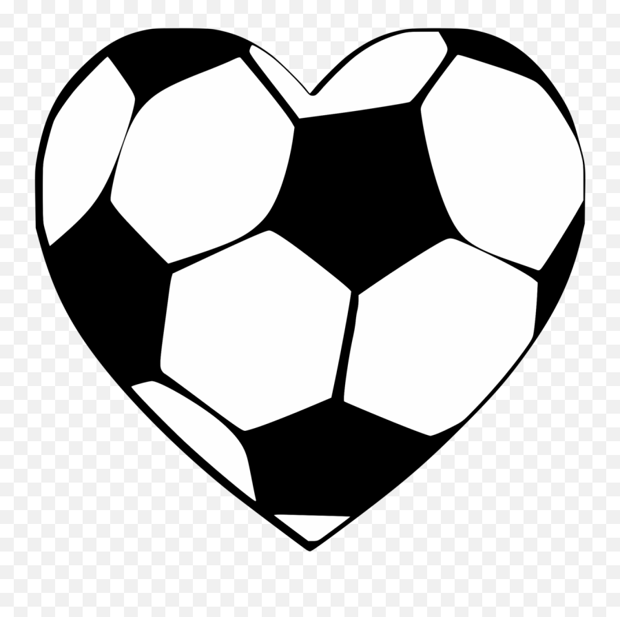 Soccer Heart - Color Soccer Ball Clipart Png,Soccer Ball Transparent