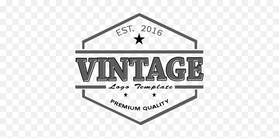 Vintage Logo Template Png - Sign,Logo Template