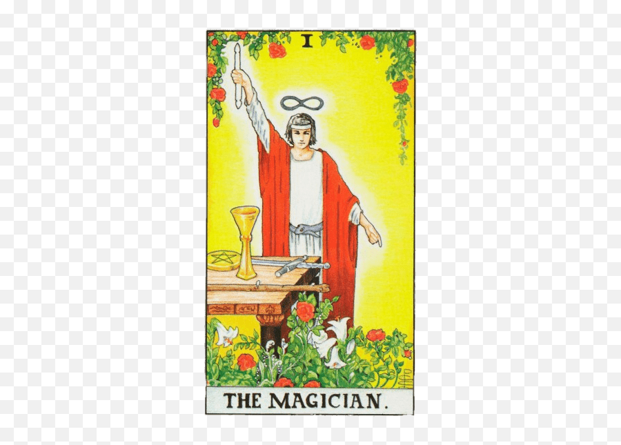 Tarot Card The Magician Transparent Png - Sun Wheel Of Fortune Magician,Magician Png