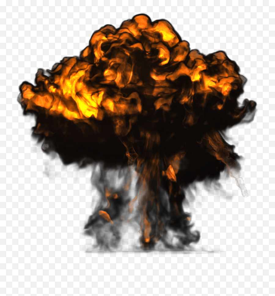 Big Explosion With Dark Smoke Png Image - Transparent Background Png Explosion,Big Smoke Png